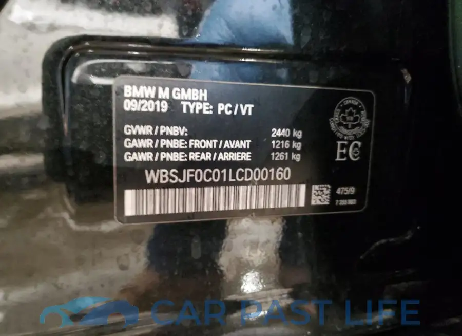 WBSJF0C01LCD00160# 12