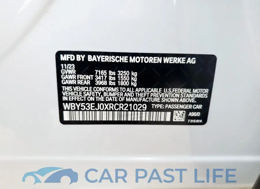 WBY53EJ0XRCR21029# 13