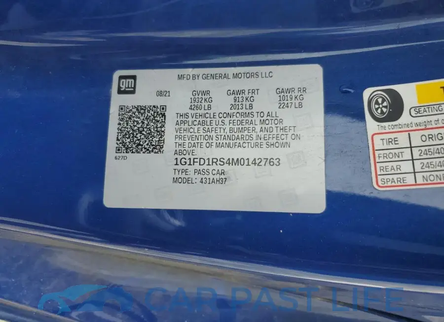 1G1FD1RS4M0142763# 12