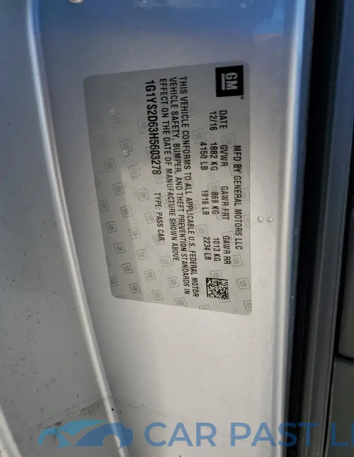 1G1YS2D63H5603278# 13