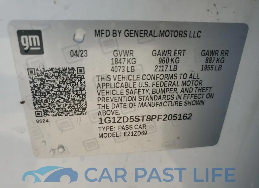 1G1ZD5ST8PF205162# 12