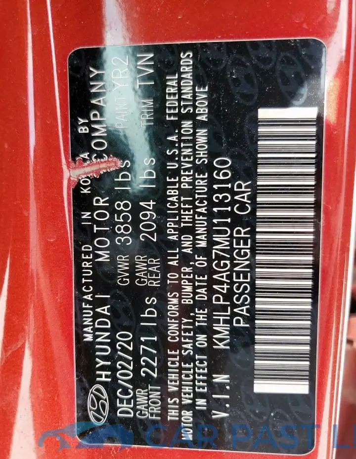 KMHLP4AG7MU113160# 13