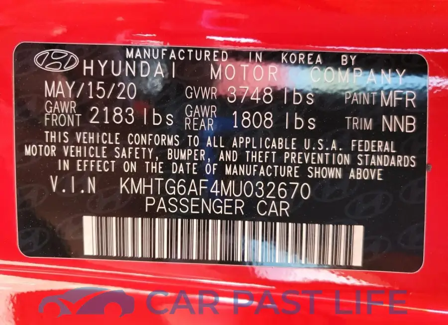 KMHTG6AF4MU032670# 12