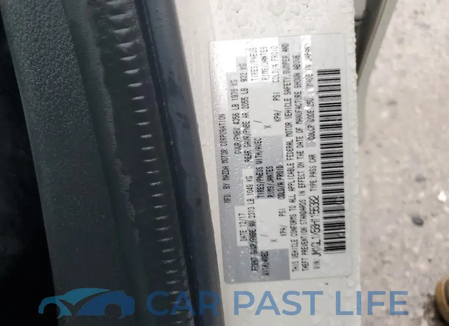 JM1GL1X58H1155382# 12