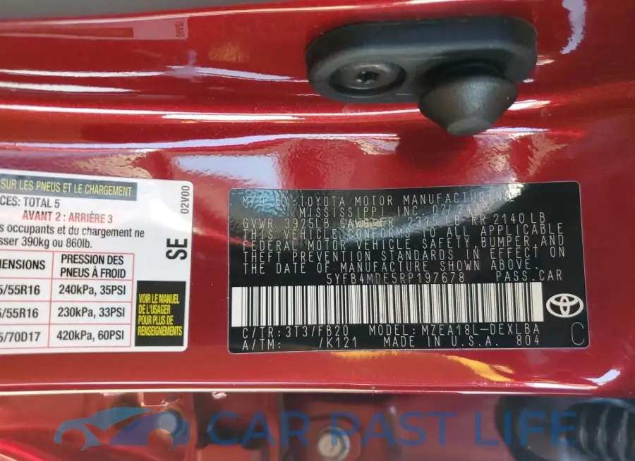 5YFB4MDE5RP197678# 13