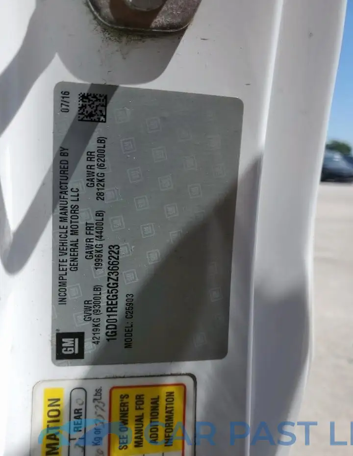 1GD01REG5GZ366223# 12