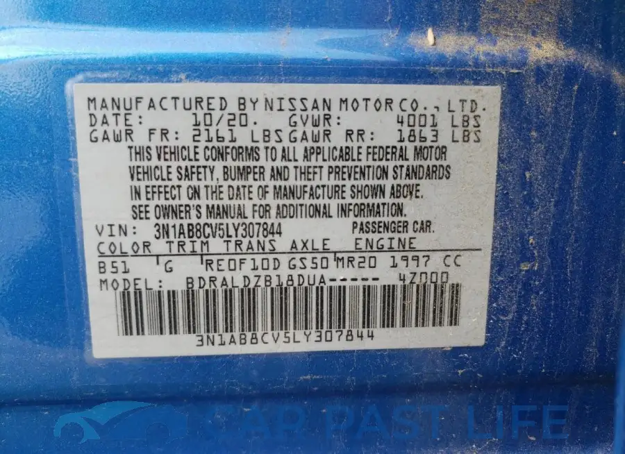 3N1AB8CV5LY307844# 12