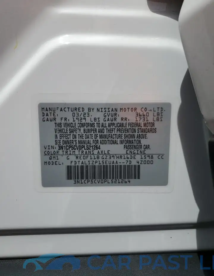 3N1CP5CV0PL521264# 12