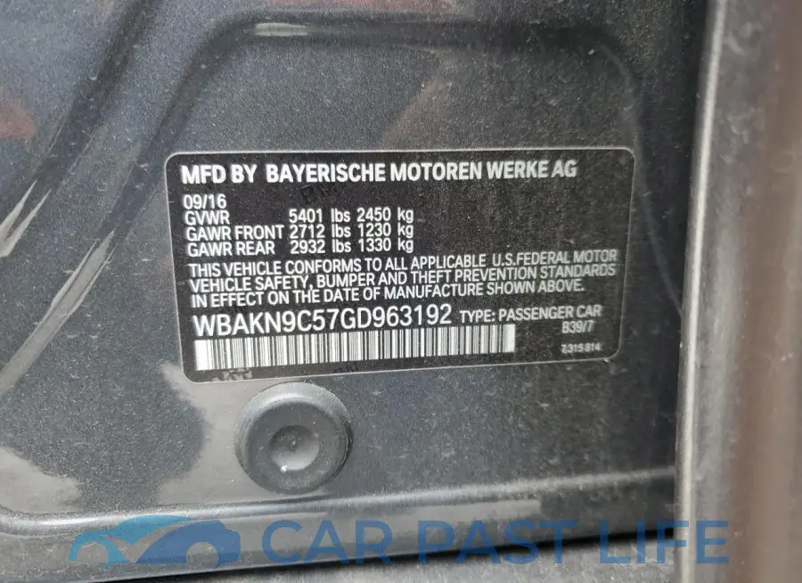 WBAKN9C57GD963192# 12