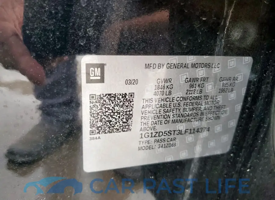 1G1ZD5ST3LF114374# 13
