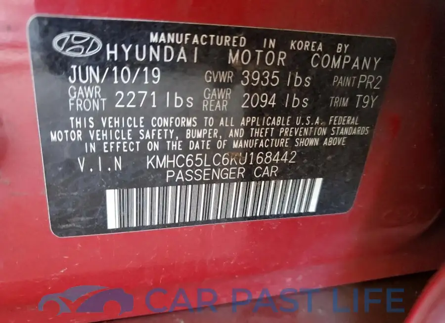 KMHC65LC6KU168442# 12