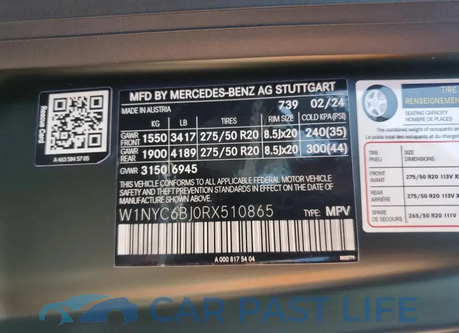 W1NYC6BJ0RX510865# 13