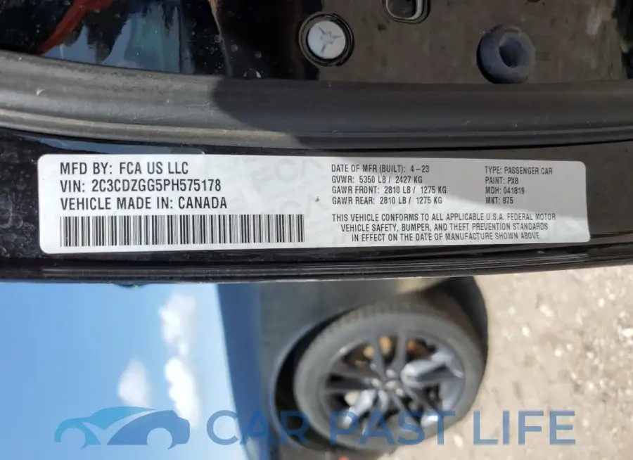 2C3CDZGG5PH575178# 12