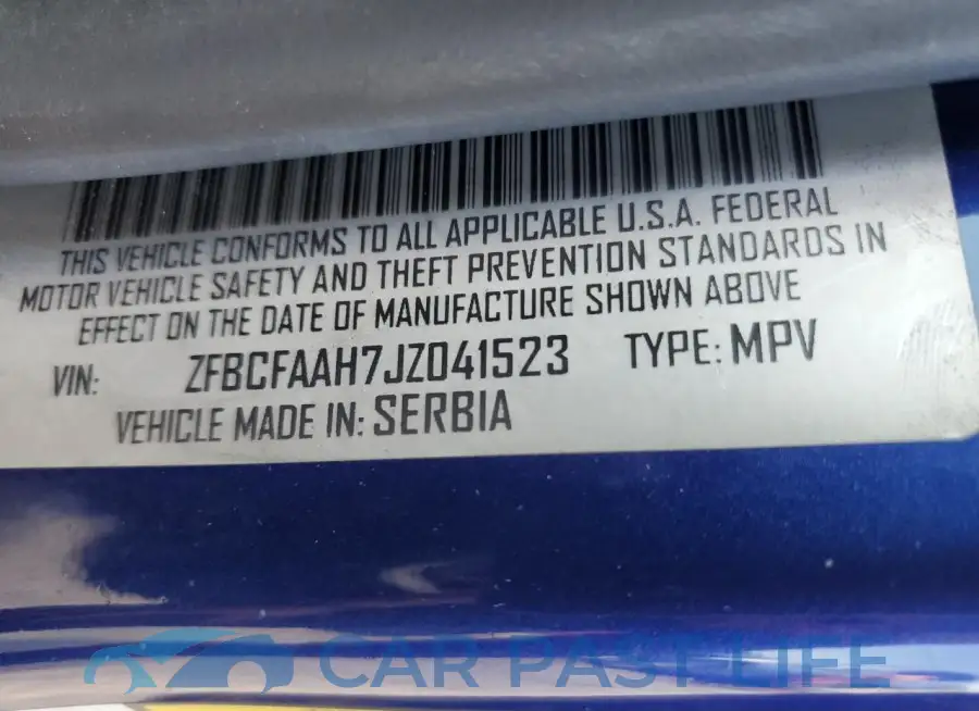 ZFBCFAAH7JZ041523# 13
