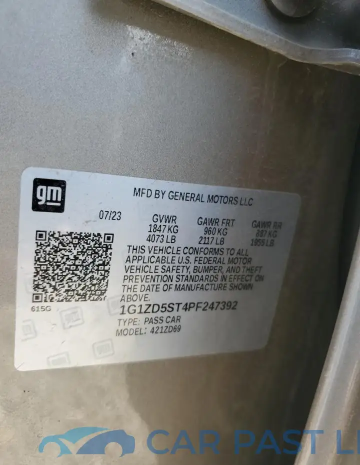 1G1ZD5ST4PF247392# 13