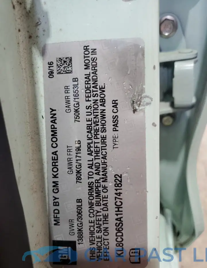KL8CD6SA1HC741822# 12