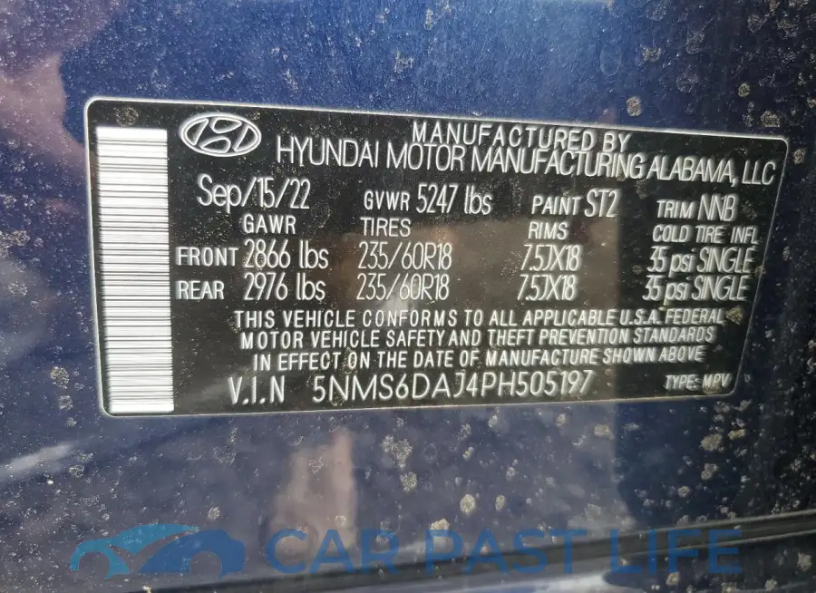 5NMS6DAJ4PH505197# 13