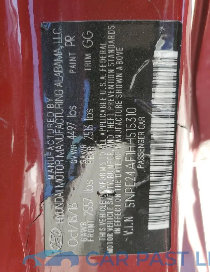 5NPE24AF1HH515310# 12