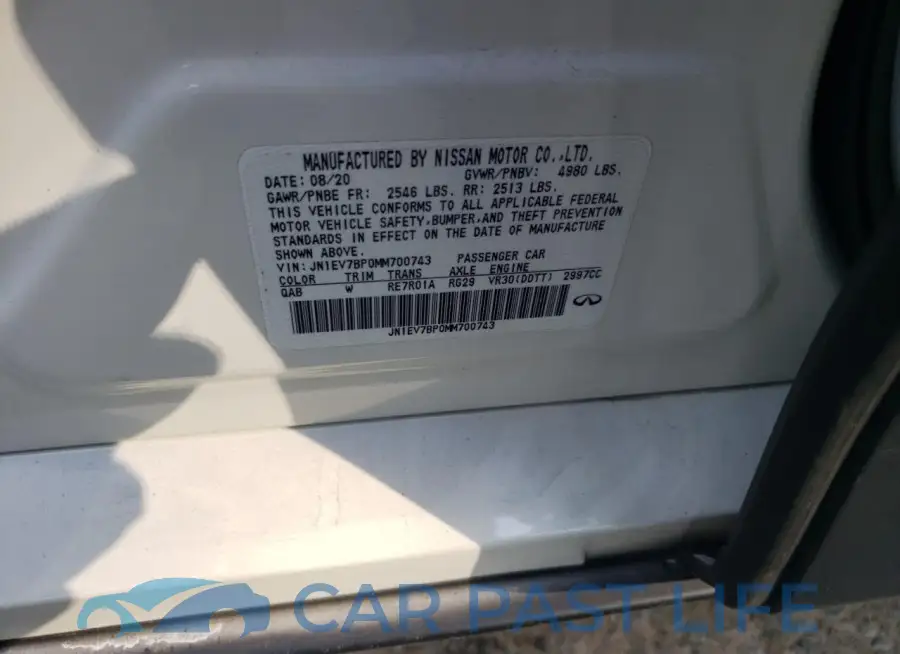 JN1EV7BP0MM700743# 12