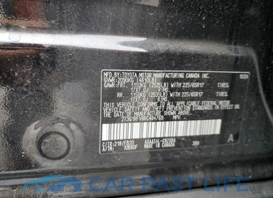 2T3G1RFV8RC484769# 14
