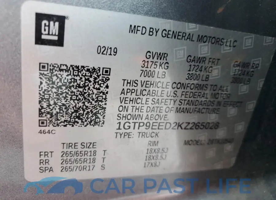 1GTP9EED2KZ265028# 12