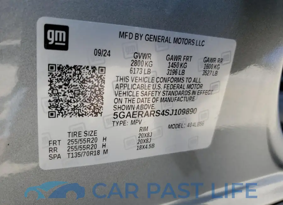 5GAERARS4SJ109890# 14
