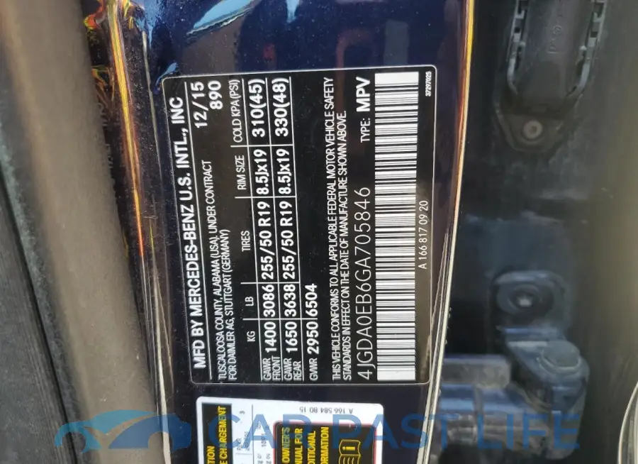 4JGDA0EB6GA705846# 13