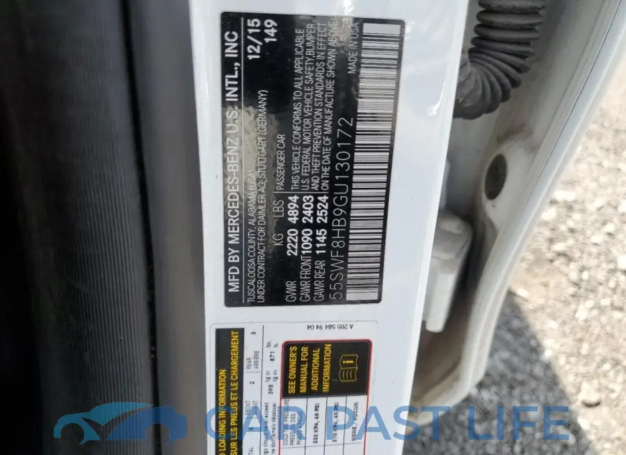 55SWF8HB9GU130172# 12