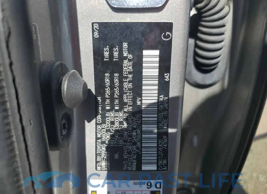 JTJAM7BX6M5274370# 13