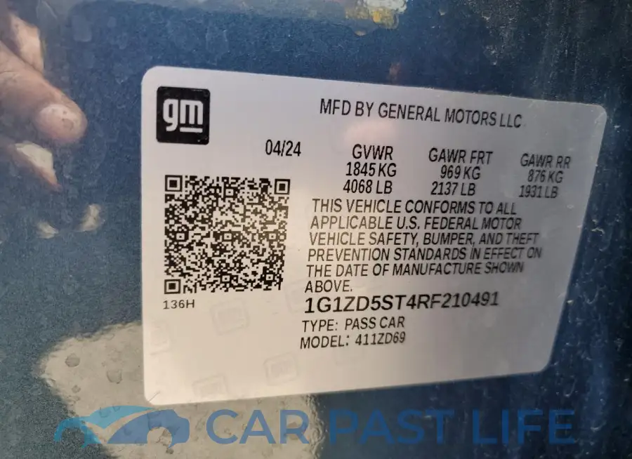1G1ZD5ST4RF210491# 12