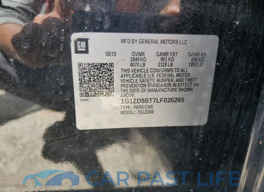1G1ZD5ST7LF026265# 12