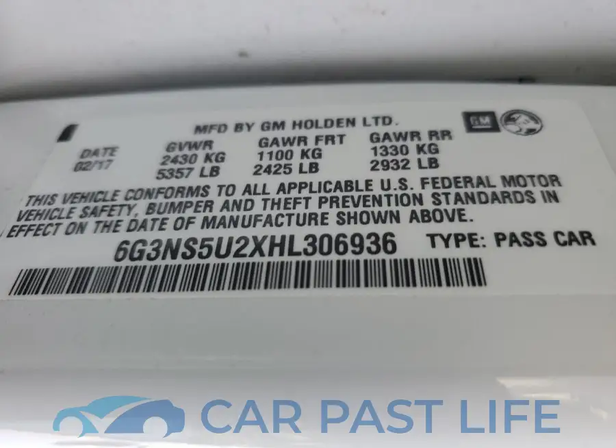 6G3NS5U2XHL306936# 12