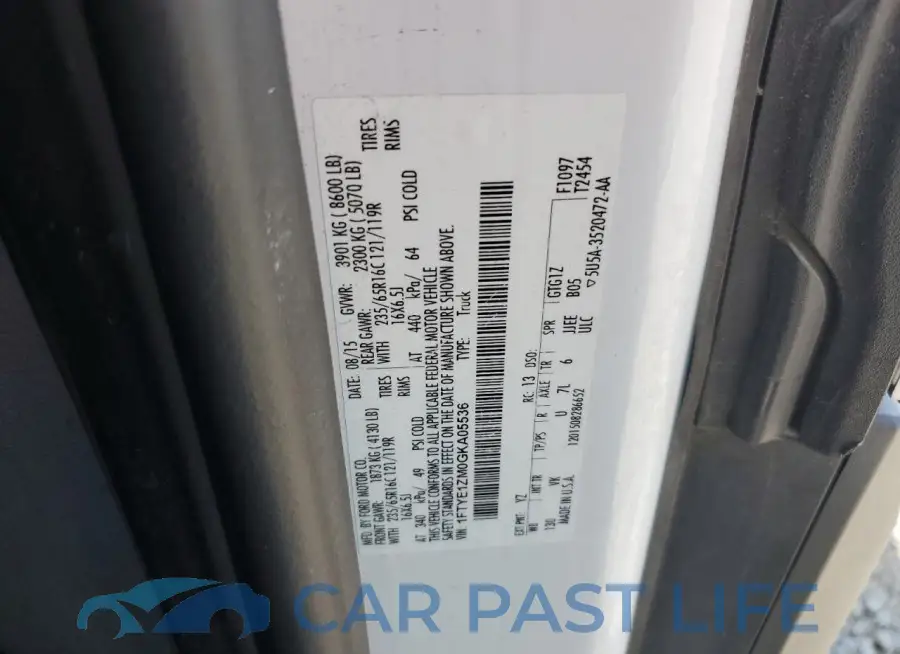 1FTYE1ZM0GKA05536# 13