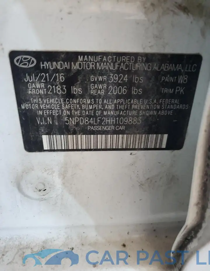5NPD84LF2HH109883# 12