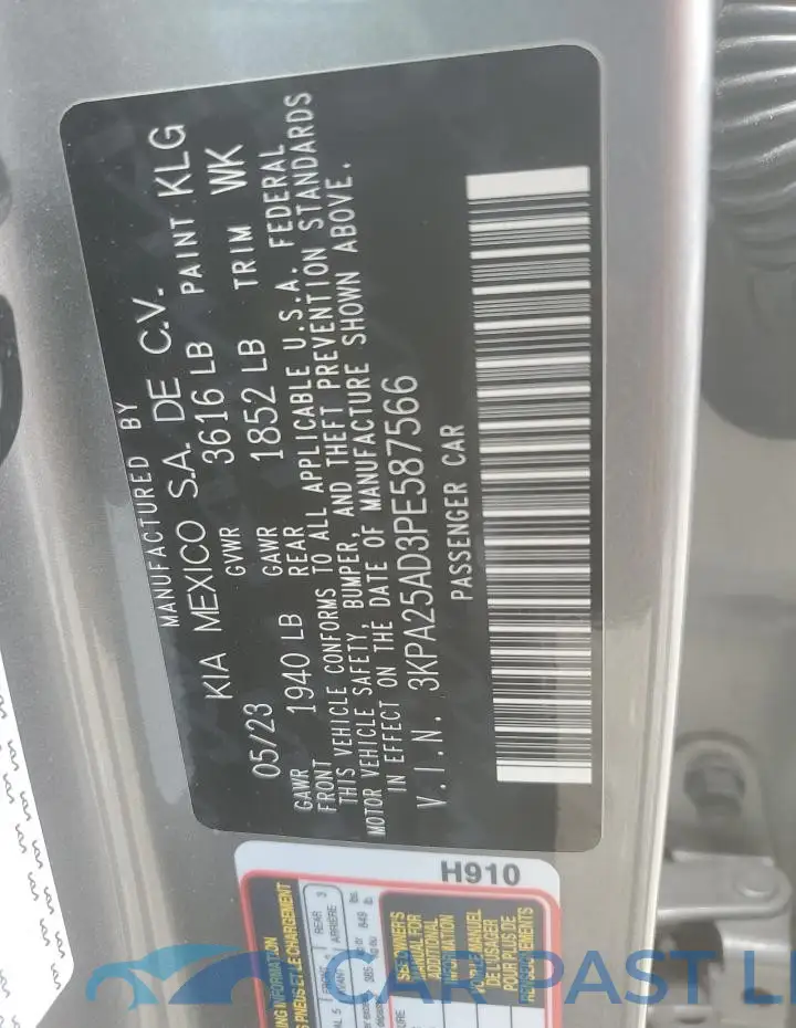 3KPA25AD3PE587566# 13