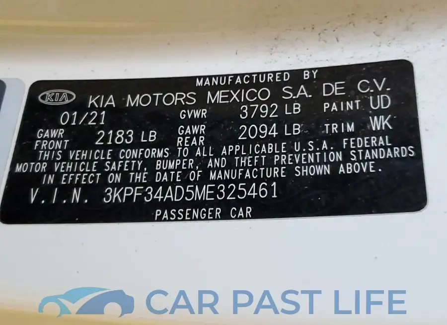 3KPF34AD5ME325461# 12