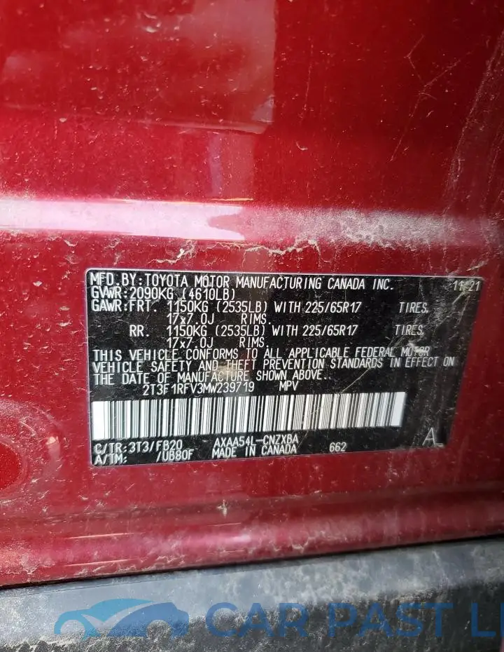 2T3F1RFV3MW239719# 13