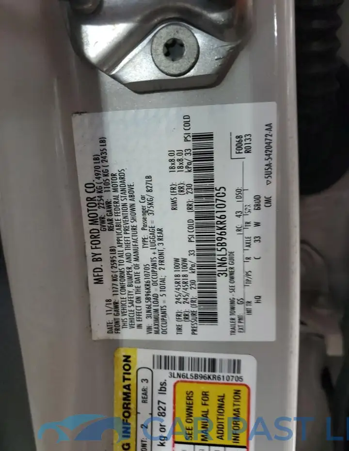3LN6L5B96KR610705# 12