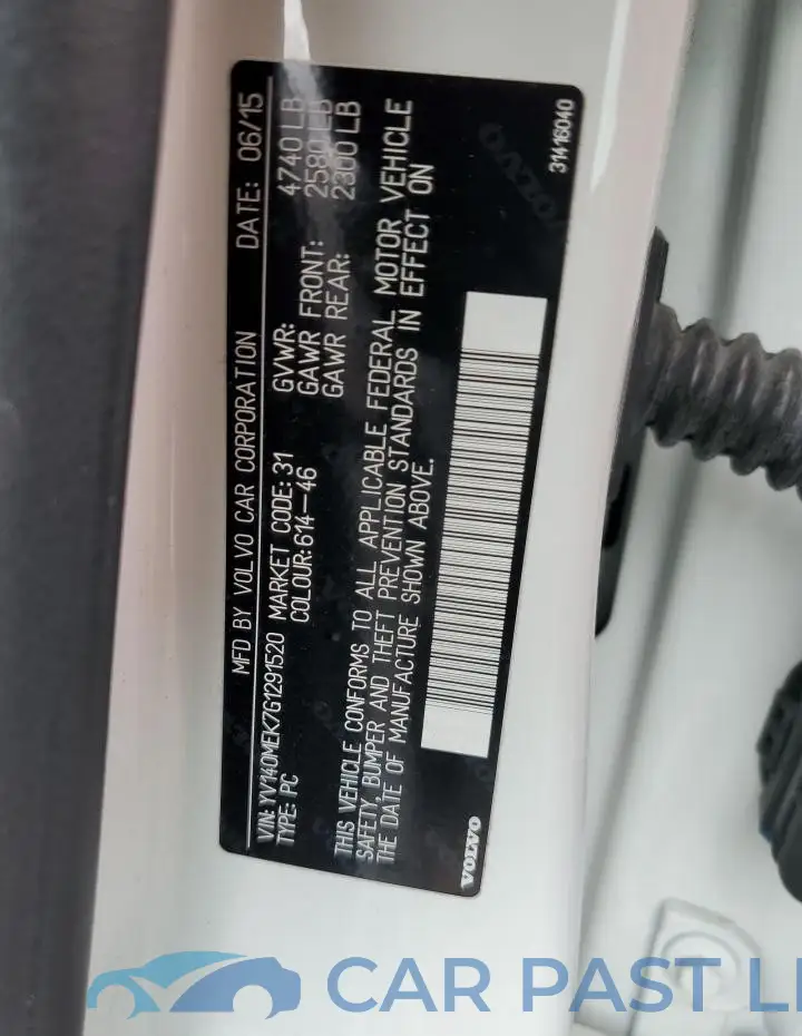 YV140MEK7G1291520# 12