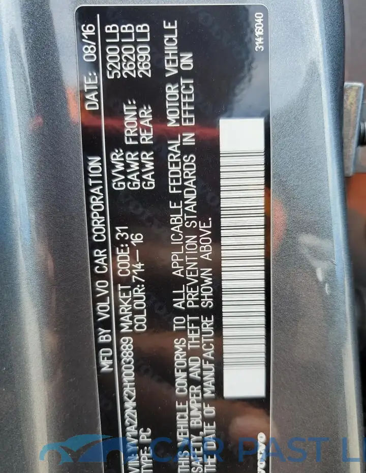 YV1A22MK2H1003889# 12