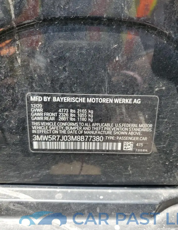3MW5R7J03M8B77380# 12
