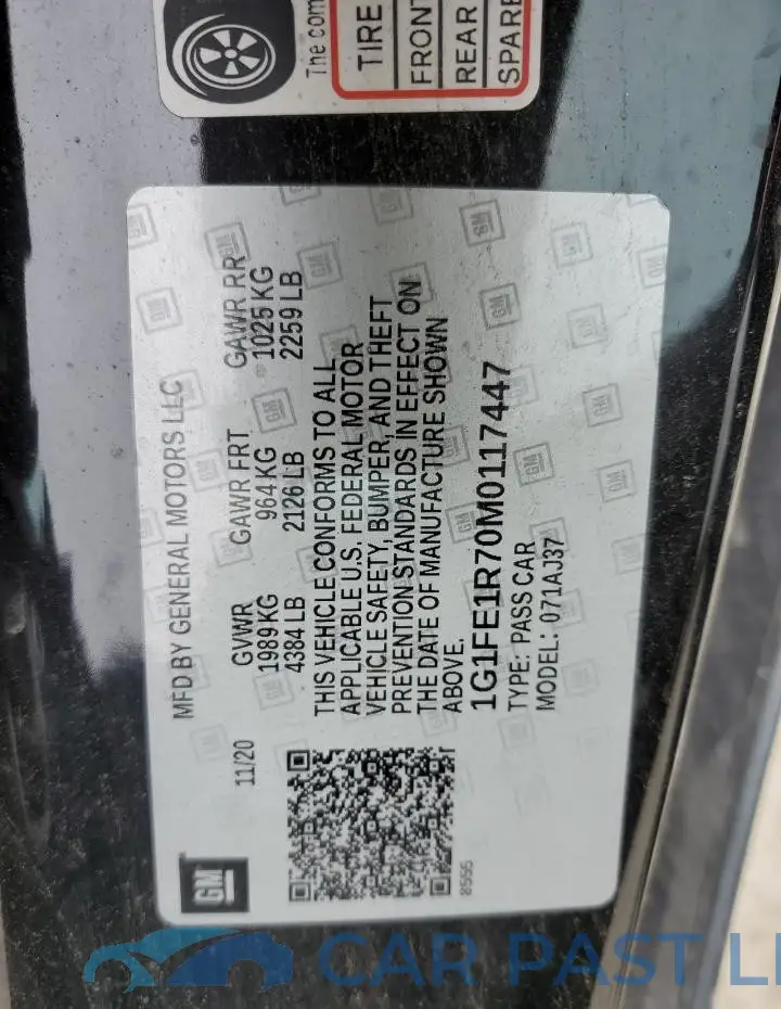 1G1FE1R70M0117447# 12