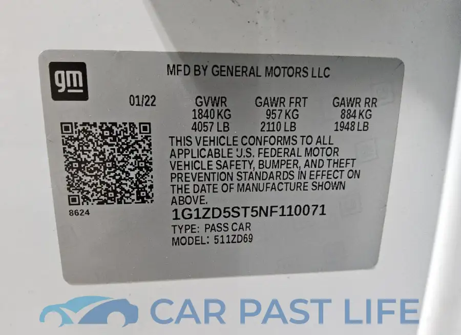 1G1ZD5ST5NF110071# 12