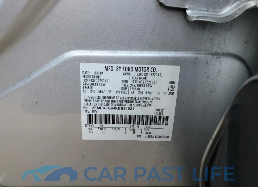 2FMPK3G94KBB91921# 13