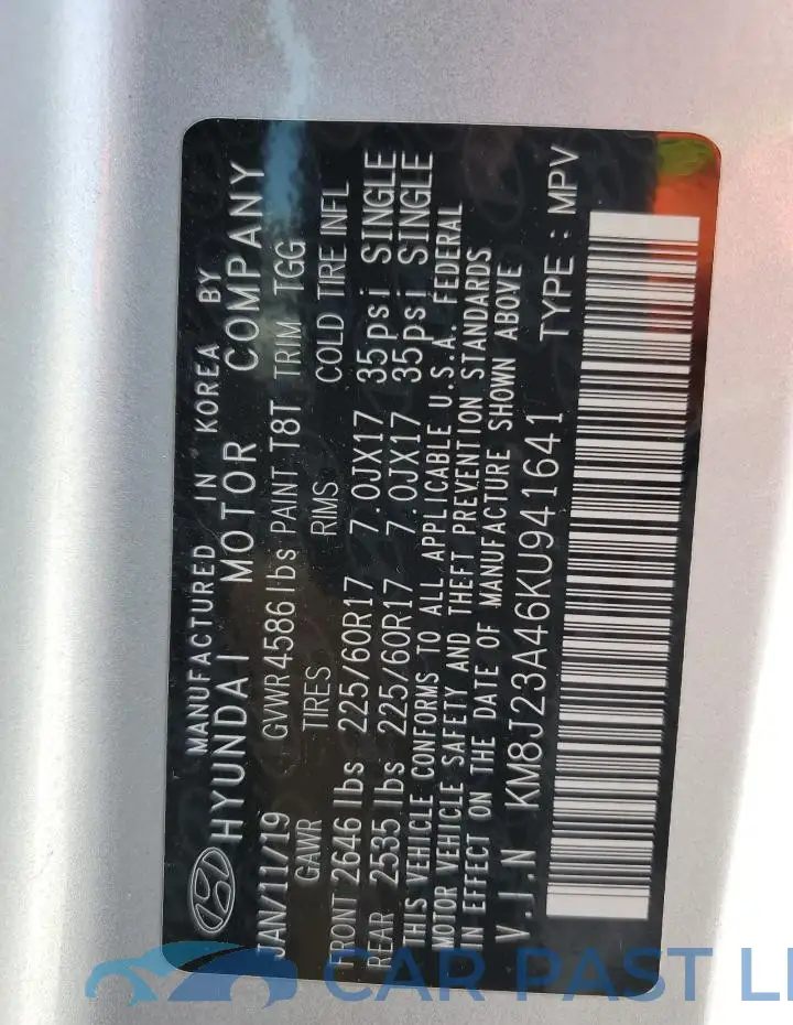 KM8J23A46KU941641# 13