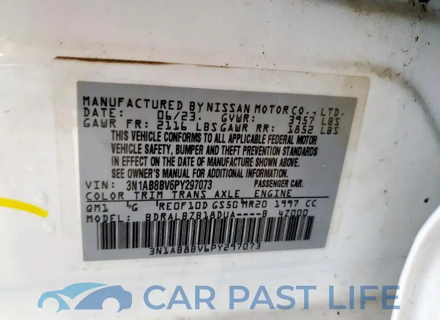 3N1AB8BV6PY297073# 12