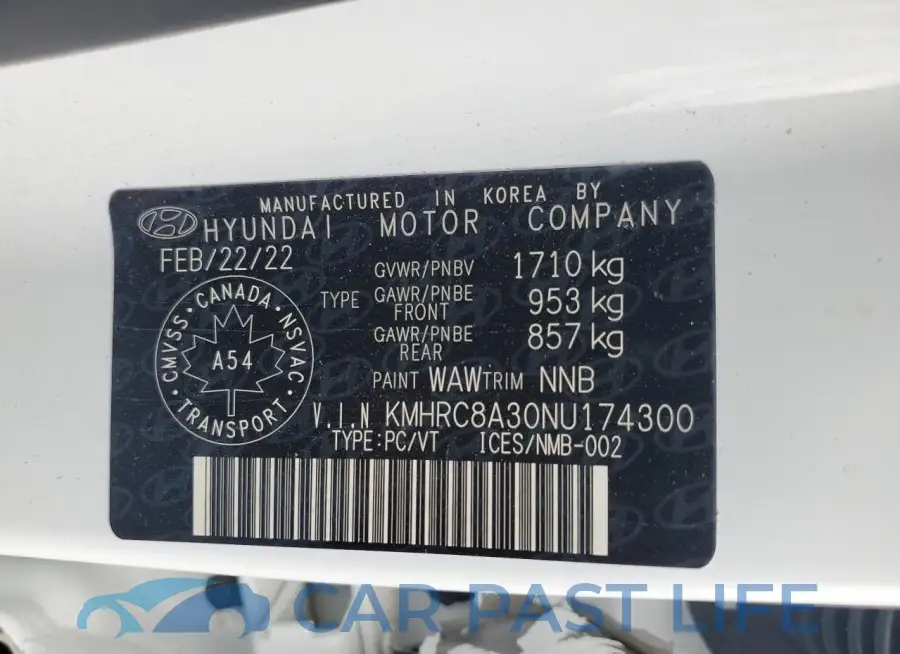 KMHRC8A30NU174300# 13