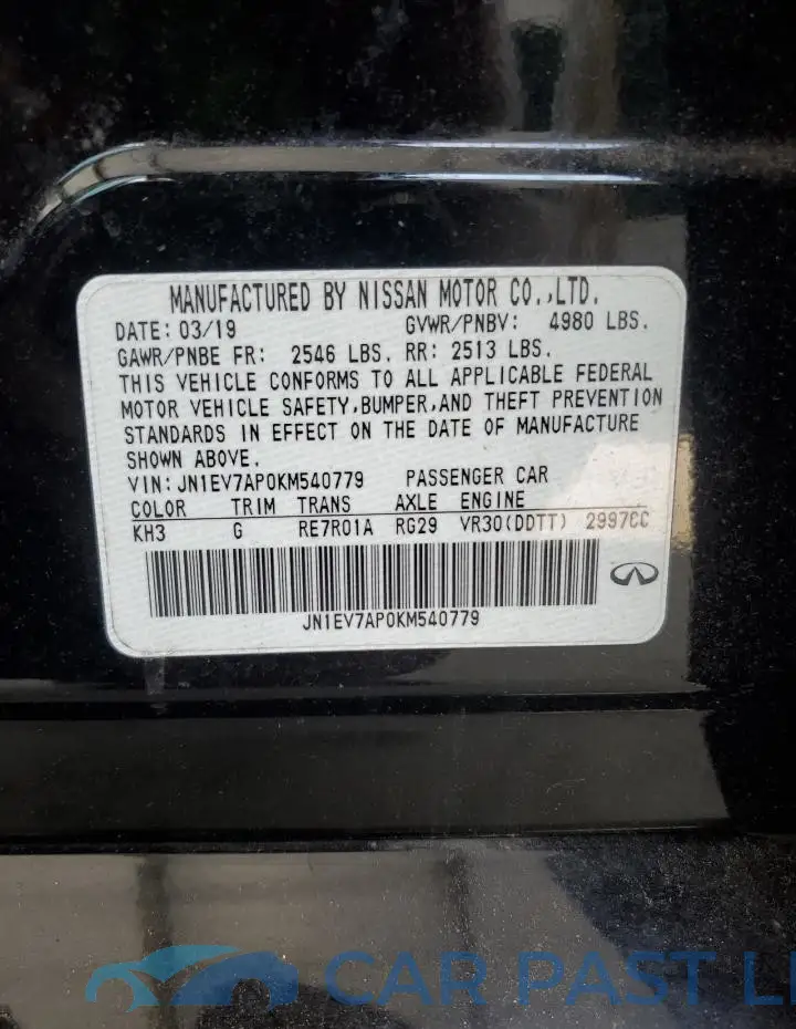 JN1EV7AP0KM540779# 12