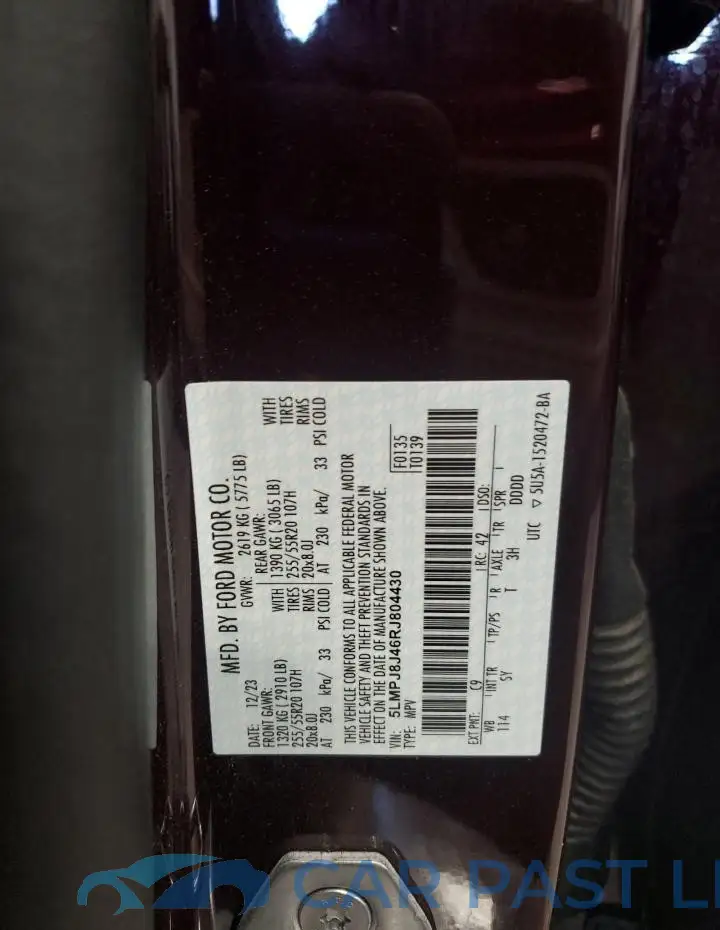 5LMPJ8J46RJ804430# 13