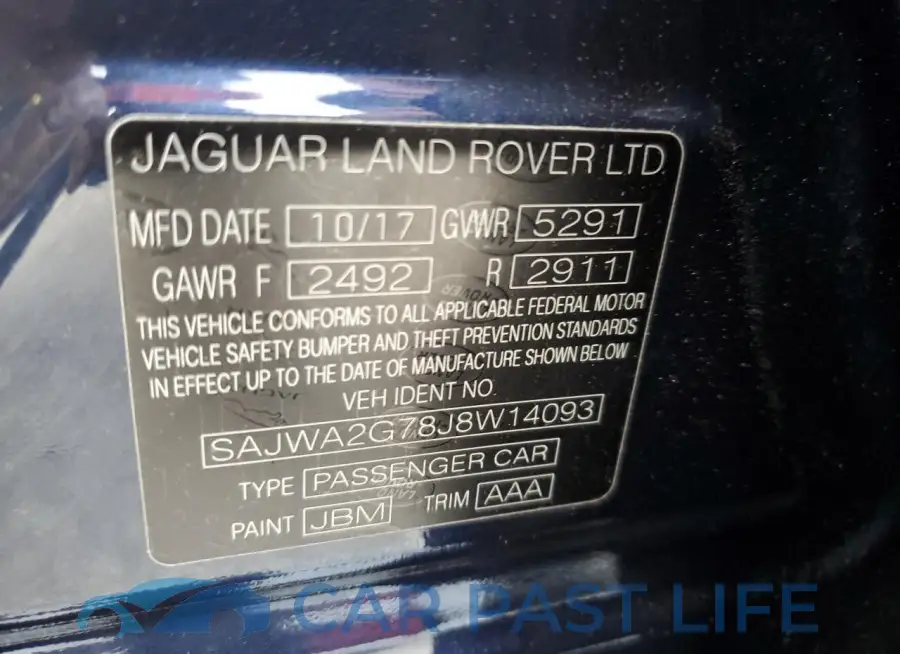 SAJWA2G78J8W14093# 12